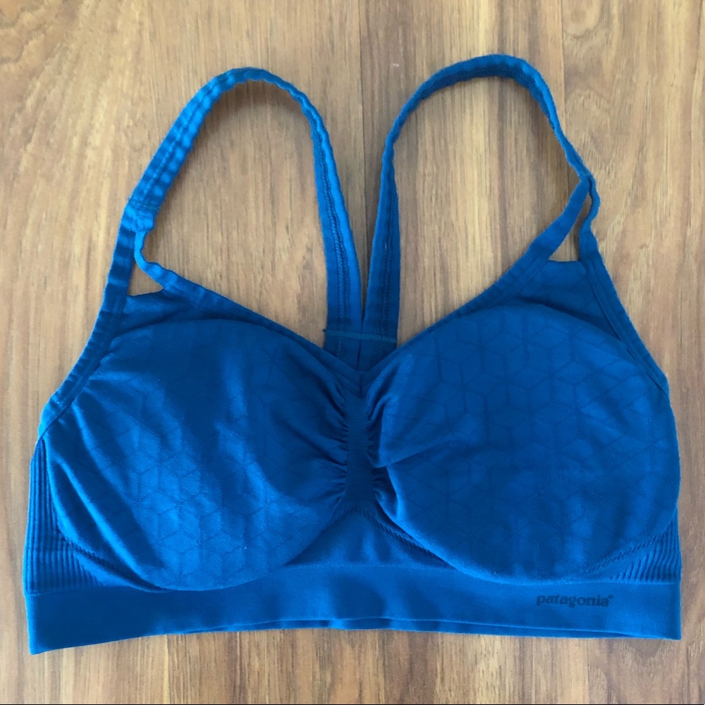 Patagonia Barely Sports Bra-Size M, Teal